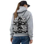 Midnight Bloom Drawstring Bag